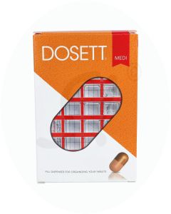 Dosett Medikament Dispenser 1 Stk. Rot Medium