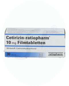 Ratiopharm Cetirizin 10 mg Filmtabletten 30 Stk.