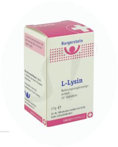 Burgerstein Tabletten L-Lysin 500 mg 30 Stk.