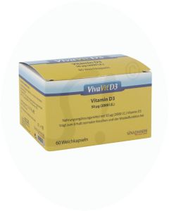 VivaVit Vitamin D3 Weichkapseln 50 mcg (2000 I.E.) 60 Stk.