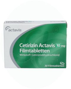 Cetirizin Actavis 10 mg Filmtabletten 30 Stk. 