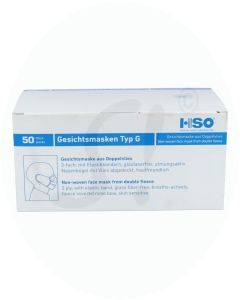 OP-Maske Hso Vlies + Band 50 Stk.