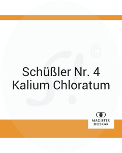 Schüßler Nr. 4 Kalium Chloratum Doskar 400 Stk. D 6 Tabletten