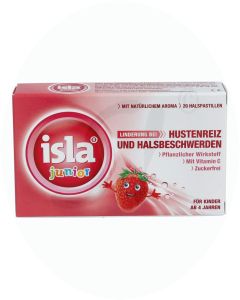 isla Junior Pastillen zuckerfrei 20 Stk. Erdbeere