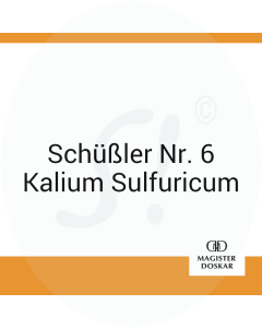 Schüßler Nr. 6 Kalium Sulfuricum Doskar 400 Stk. D 6 Tabletten