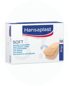 Hansaplast Soft Strips 7,2 x 3 cm 100 Stk.