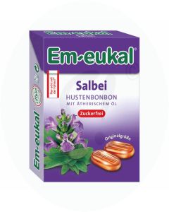 Em-Eukal Bonbons Salbei zuckerfrei Box 50 g 