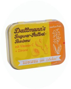 Dallmann Ingwer-Salbei Bonbons Zuckerfrei Dose 46 g