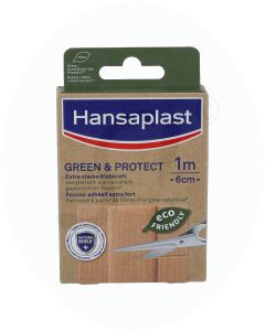 Hansaplast Green & Protect 1 m x 6 cm Pflaster 1 Pkg.